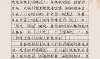 中华传统节日作文300字 中华传统节日作文300字